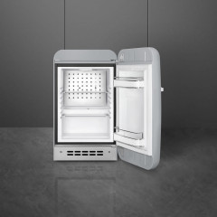 SMEG FAB5RSV5 FRIGORIFERO MONOPORTA CLASSE D SILVER 50'S STYLE