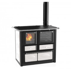 LINCAR GAIA 149 A VL  STUFA A LEGNA FORNO COLORE BIANCO 7.36 KW SCALDA 166 m3