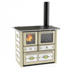 LINCAR GAIA 149 A VL STUFA A LEGNA CON FORNO COLORE BEIGE 7.36 KW SCALDA 166 m3