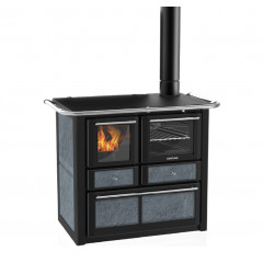 LINCAR GAIA 149 A VL STUFA A LEGNA CON FORNO COLORE OLLARE 7.36 KW SCALDA 166 m