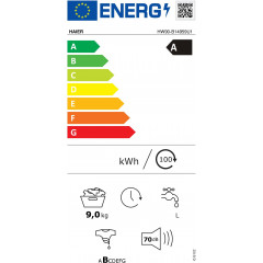 HAIER HW90B14959U1IT LAVATRICE 9 KG 1400 GIRI 12 PROGRAMMI WIFI INVERTER