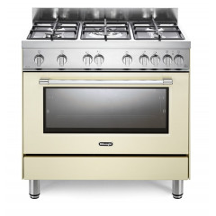 DELONGHI PRO96GVCED2 CUCINA FORNO GAS 90X60 5 BRUCIATORI GHISA TR. CORONA CREMA