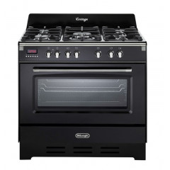 DELONGHI MEM965NNED CUCINA 5 FUOCHI GAS GHISA TR.CORONA FORNO 90X60 CL.A NERO