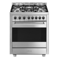 SMEG B71GMX2 CUCINA 70x60 cm MASTER PIANO 5 BRUCIATORI GAS FORNO MULTIFUNZIONE