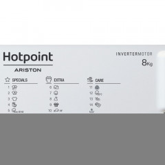 HOTPOINT BI WMHG 81284 LAVATRICE INCASSO CARICA FRONTALE 8KG 1200 GIRI