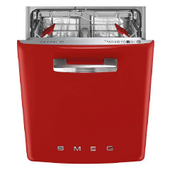 SMEG STFABRD3 LAVASTOVIGLIE SOTTOTOP DA INCASSO 50'S STYLE ROSSA