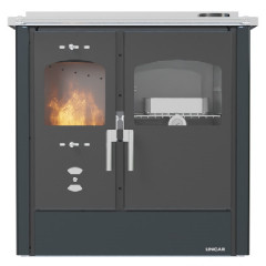 LINCAR OMEGA CUCINA A LEGNA FORNO FUCILE TERMICA 9.33KW RISCALDA 195 m3