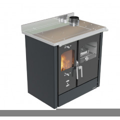 LINCAR OMEGA CUCINA A LEGNA FORNO FUCILE TERMICA 9.33KW RISCALDA 195 m3