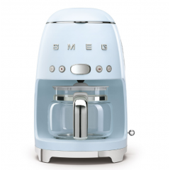 SMEG DCF02PBEU MACCHINA DA CAFFE' FILTRO 10 TAZZE AZZURRO LUCIDO 50'S STYLE