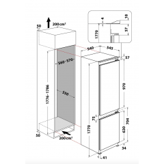 WHIRLPOOL ART 66001 FRIGORIFERO COMBINATO 6° Senso LessFrost 35 dB(A)