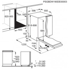 AEG FSK53627P LAVASTOVIGLIE INCASSO TOTALE PROCLEAN 60 CM 13 COPERTI