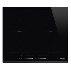 SMEG SI2M7643B PIANO COTTURA A INDUZIONE IN VETRO 4 ZONE DI COTTURA 60 CM NERO