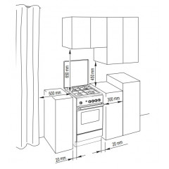 DELONGHI SEW554PNED CUCINA 50X50 CM 4 PIASTRE ELETTRICHE FORNO MULTIFUNZIONE