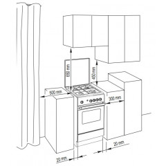 DE LONGHI SGK554GBN CUCINA 50x50x85 CM FORNO A GAS 4 BRUCIATORI COPPERTONE