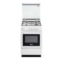 DE LONGHI SGW554GBN CUCINA 50x50x85 CM BIANCO FORNO A GAS 4 FUOCHI + COPERCHIO