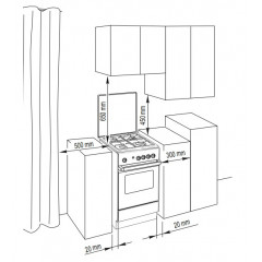 DE LONGHI SGGX554NED SGGX554NED CUCINA INOX 50X50cm FORNO A GAS 4 BRUCIATORI