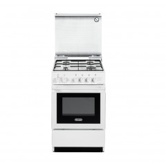 DE LONGHI SESW554NED CUCINA 50x50cm BIANCO FORNO ELETTRICO 4 BRUCIATORI