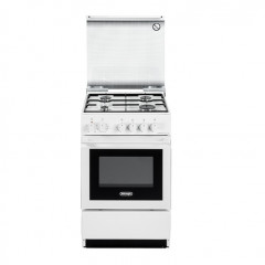 DE LONGHI SEW554NED CUCINA 50x50cm BIANCO FORNO ELETTRICO 4 BRUCIATORI