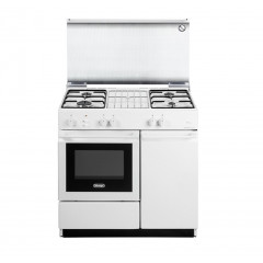 DELONGHI SGGW854NED CUCINA 86x50cm BIANCO FORNO A GAS 4 BRUCIATORI