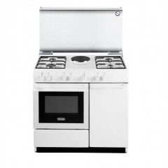 DELONGHI SEW8541NED CUCINA 86X50CM BIANCO FORNO ELETTRICO 4 BRUCIATORI + 1