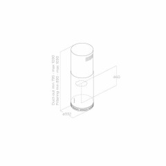 ELICA ZENITH II IX/A/33 CAPPA ISOLA ASPIRANTE 33 CM CLASSE B INOX