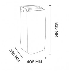 ARGO MILO PLUS NEW CLIMATIZZATORE PORTATILE POMPA DI CALORE WIFI INTEGRATO A++