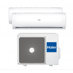 HAIER TRENDY CONDIZIONATORE DUAL 9+9 BTU INVERTER R32 A++A+ WIFI H2U14TAAOUT