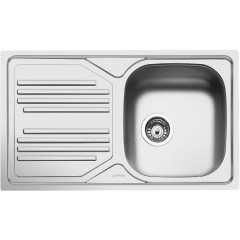 SMEG LYP861S LAVELLO 1 VASCA GOCCIOLATOIO A SINISTRA INOX 86CM