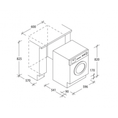 CANDY CBW 27D1E-S LAVATRICE INCASSO 7KG 1200 GIRI CLASSE A+++ AQUASTOP