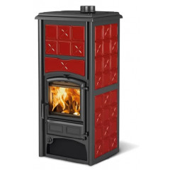 LA NORDICA LORIET S D.S.A. TERMOSTUFA LEGNA 16,8KW MAIOLICA BORDEAUX 7117400