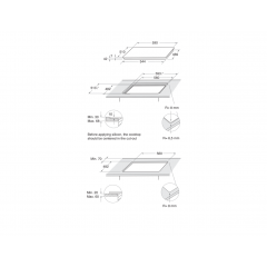 WHIRLPOOL GOWL628WH PIANO COTTURA A GAS 4 BRUCIATORI IN VETRO BIANCO