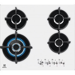 ELECTROLUX EGC3322NVK PIANO COTTURA VETROCERAMICA 2 FUOCHI A GAS 30 CM NERO