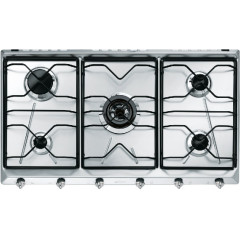 SMEG SRV596-5 PIANO COTTURA A GAS IN ACCIAIO INOX 90 CM 5 BRUCIATORI