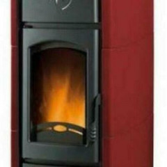 LAMINOX TSP 28 I-R VICTORIA IDRO PRESTIGE TERMOSTUFA A PELLET 28 KW ROSSO BORDEA