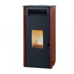 LAMINOX EC 10 A-R CARLA AIR STUFA A PELLET 10 KW ROSSO BORDEAUX