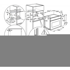 ELECTROLUX KVEBP29X FORNO MULTIFUNZONE COMPATTO NERO 43 LITRI PIROLITICO A++