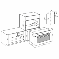 FOSTER 7193047 FORNO A GAS VENTILATO ACCIAIO INOX 91 LITRI EASY CLEAN