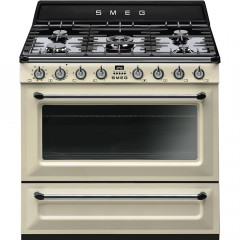 SMEG TR90P2 CUCINA VICTORIA PIANO 5 FUOCHI GAS FORNO MULTIFUNZIONE 90x60 CM