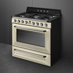 SMEG TR90P2 CUCINA VICTORIA PIANO 5 FUOCHI GAS FORNO MULTIFUNZIONE 90x60 CM