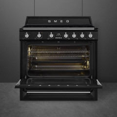 SMEG TR90IBL2 CUCINA VICTORIA FORNO MULTIFUNZIONE PIANO INDUZIONE 90X60CM NERO