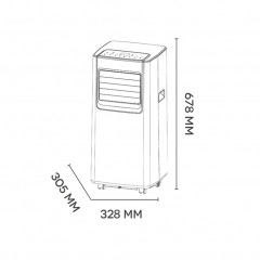 ARGO KENNY EVO CONDIZIONATORE PORTATILE 8000 BTU RAFFRESCA DEUMIDIFICA