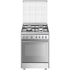 SMEG CUCINA CX68M8-1 INOX SERIE CONCERTO 4 FUOCHI FORNO ELETTRICO CLASSE A