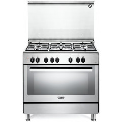 DELONGHI PEMX96ED CUCINA 90X60 5 BRUCIATORI FORNO MULTIFUNZ. 87L. CL A INOX