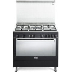 DELONGHI PGVA96ED2 CUCINA 90X60 5 FUOCHI 1 TRIPLA CORONA FORNO 111LITRI ANTRACI