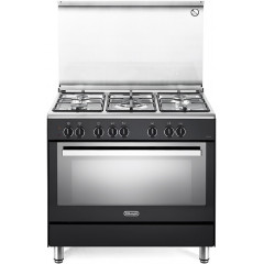 DELONGHI PEMA96ED CUCINA 5 FUOCHI FORNO ELETTRICO MULTIF. PIZZA 90X60 ANTRACITE