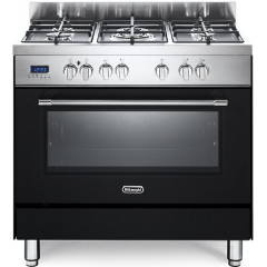 DELONGHI PRO96MAED CUCINA 90X60 FORNO MULTIFUNZIONE 5 FUOCHI PIZZA ANTRACITE