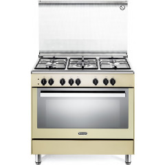 DELONGHI PEMC96ED CUCINA 90X60 5FUOCHI FORNO ELETTRICO MULTIF. PIZZA CREMA