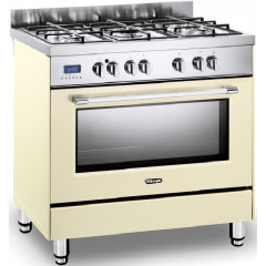 DELONGHI PRO96MCED CUCINA 90X60 FORNO MULTIFUNZIONE 5 FUOCHI PIZZA CREMA INOX