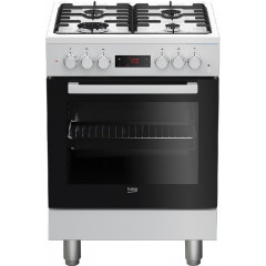 BEKO FSE62110DWF CUCINA 60 CM 4 BRUCAITORI FORNO ELETTRICO COPERCHIO IN VETRO