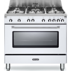 DELONGHI MGV965WXED2 CUCINA PIANO COTTURA FORNO 90X60 5 BRUCIATORI BIANCO